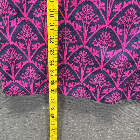 Boden Vibrant Pink and Dark Blue Patterned Dress - Picture 5 of 9